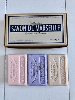 Box Of Three Savon De Marseille Soaps, 2 of 4