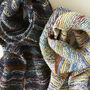 Fair Trade Unisex Chunky Scarf Repurposed Waste Wool, thumbnail 6 of 10