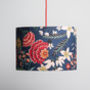 Small Carnation Floral Linen Lampshade, thumbnail 1 of 3
