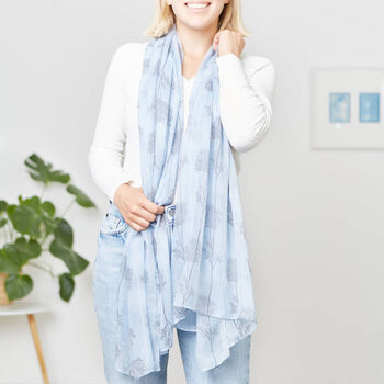 Gift Boxed Cashmere Blend Scarf And Forest Tree Scarf Set, 4 of 8