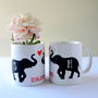 Personalised Elephant Love Mug, thumbnail 3 of 4