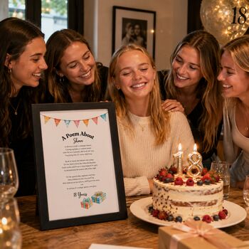 Personalised 18th Birthday Gift Print Special Poem, 5 of 12
