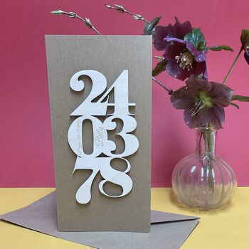 Personalised Birthday Date Card, 10 of 10