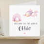 Personalised New Baby Girls Greeting Cards, thumbnail 1 of 2