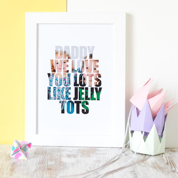 Personalised Quote Or Lyrics Photo Gift Print, 7 of 11