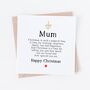 Christmas Card For Mum Or Mummy, thumbnail 1 of 4