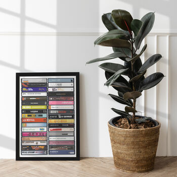 22nd Birthday, 2004 Music Print Personalised Gift, 9 of 9