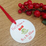 First Christmas As Mr And Mrs Mistletoe Decoration, thumbnail 6 of 9