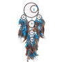 Moon/Star Boho Brown Turquoise Dream Catcher, thumbnail 6 of 7