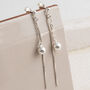 Sterling Silver Round Box And Ball Studs, thumbnail 1 of 4