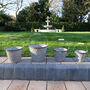 Set Of Four Vintage Rippled Bucket Planters, thumbnail 4 of 10