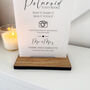 Classic Personalised Wedding Poloroid Sign Opaque, thumbnail 5 of 5