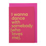 'I Wanna Dance With Somebody' Streamable Song Card, thumbnail 1 of 2