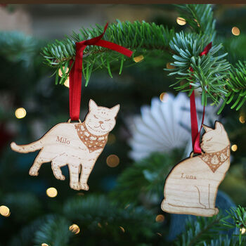 Personalised Cat Breed Christmas Tree Decoration, 6 of 6