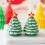 Nostalgic Christmas Trees Salt And Pepper Shakers, thumbnail 1 of 2