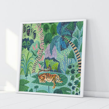Jungle Tiger Art Print, 4 of 6
