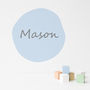 Circular Personalised Children's Name Wall Sticker, thumbnail 1 of 3
