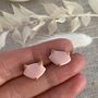 Cute Pink Fox Stud Earrings, thumbnail 1 of 6