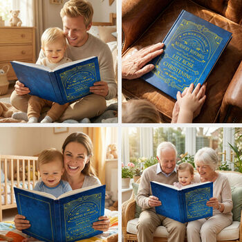 Christening Gift For Boys, Girls. A Personalised Rhymes Book, 8 of 10
