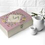 Personalised Spring Blossom Tea Box With Tea Selection, thumbnail 5 of 7