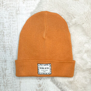 Unisex Kids And Adults Be Wild Be You Beanie Wooly Hat, 6 of 6