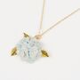 Enamel Hydrangea Necklace, thumbnail 1 of 5