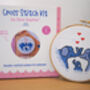 Elephant Family Cross Stitch Kit, thumbnail 1 of 6
