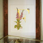 F Is For Foxgloves Illuminated Print, thumbnail 1 of 4