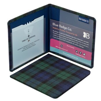 Blue Badge Parking Permit Wallet In Blackwatch Tartan, 6 of 6