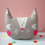 Screen Printed Cat Cushion, thumbnail 3 of 11
