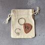 7th Anniversary Copper Guitar Pick Key Ring / Token, thumbnail 9 of 9