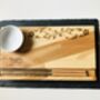 Personalised Wooden Sushi Tray Set, thumbnail 4 of 6