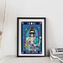 Tarot Style Wine Mum Funny Typographical Print, thumbnail 3 of 7