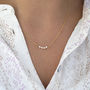 40th Birthday Dainty Pearl Bar Necklace, thumbnail 5 of 8