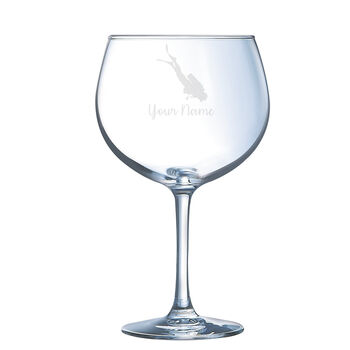 Personalised Scuba Diving Engraved Glass, 5 of 7