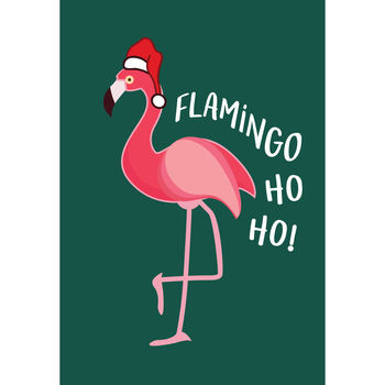 Funny Flamingo Christmas Card, 3 of 3