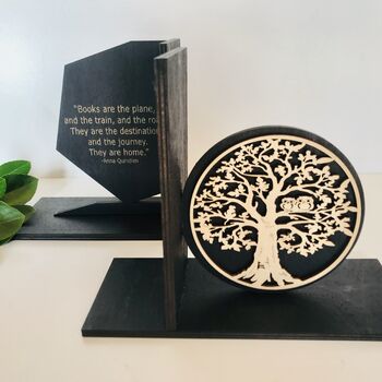 Personalised Bookends With Tree And Owls, 4 of 4
