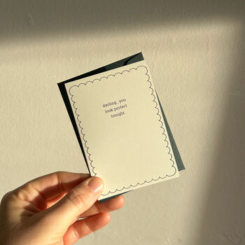 Hand Printed Valentines Card, Anniversary Card, Ed Sheeran Song Lyric, 3 of 3