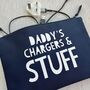 Personalised Father's Day Travel Chargers And Stuff Storage Pouch, thumbnail 2 of 3