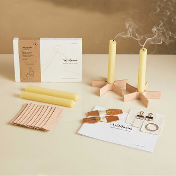 Candle Holders Premium Leather Diy Kit, 2 of 5