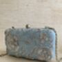 Blue Embroidered Rectangular Clutch Bag, thumbnail 6 of 9