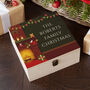 Personalised Cosy Fireplace Christmas Eve Box, thumbnail 2 of 5