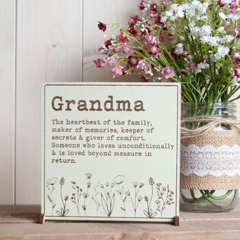 Personalised Mum Nan Definition Sign Mother's Day, 8 of 10