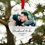 Personalised First Christmas As Husband To Be Engagement Bauble, thumbnail 5 of 8