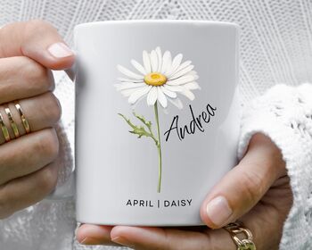 Ceramic Birth Flower Mug, 3 of 12