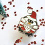 Santa Penguin Enamel Pin, Father Christmas Penguin, thumbnail 3 of 4