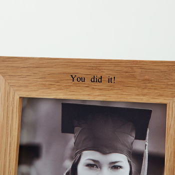 Personalised Oak Graduation Photo Frame, 4 of 9