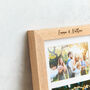 Personalised Solid Oak Triple Mount Photo Frame, thumbnail 3 of 6