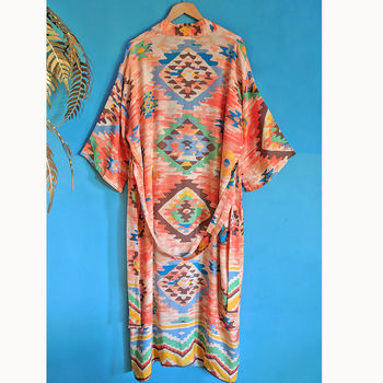 Aztec Embrace Long Kimono, 3 of 4
