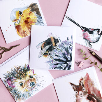 Inky Animal Stationery Lovers Letterbox Gift Set, 9 of 12